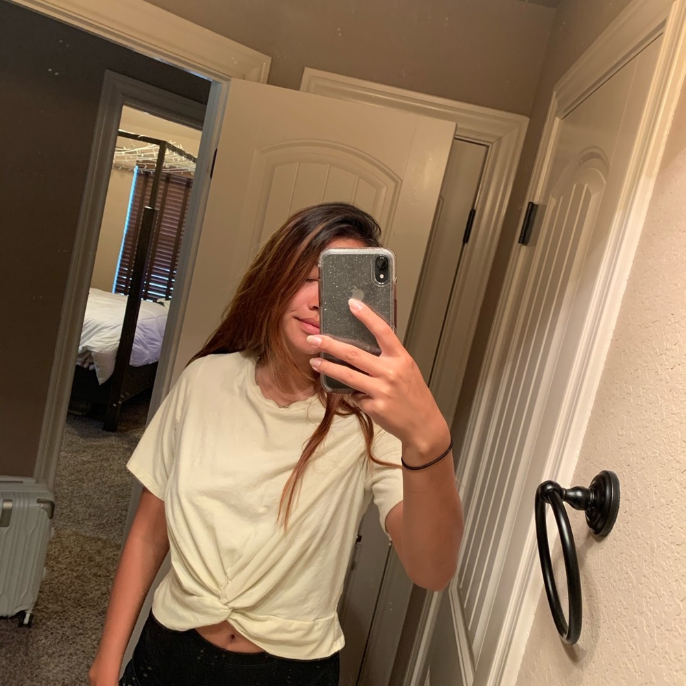 Forever 21 knot tie shirt